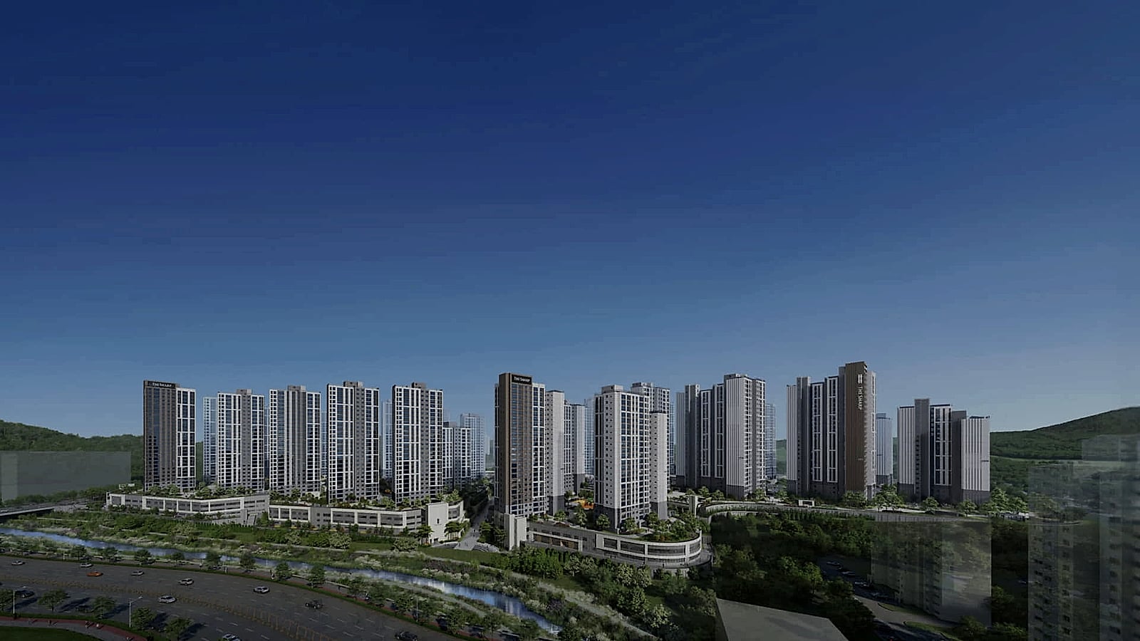 더샵 검단레이크파크 2,857세대 단지 조감도